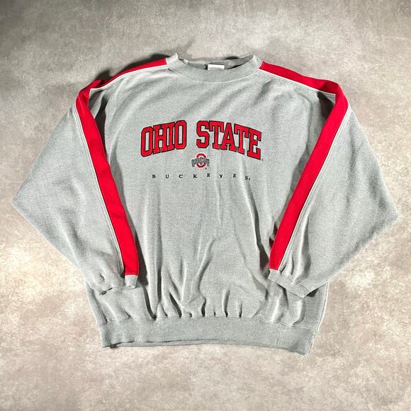 90’s Ohio State University Buckeyes Embroidered Pullover Sweatshirt - Picture 1 of 6
